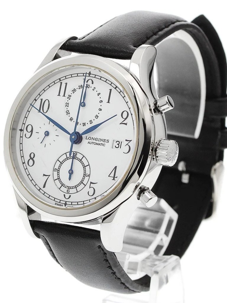 Longines Heritage Classic L28154 Chronograph White Dial Automatic Mens970780 Longines Heritage Classic L28154 Chronograph White Dial Automatic Mens970780